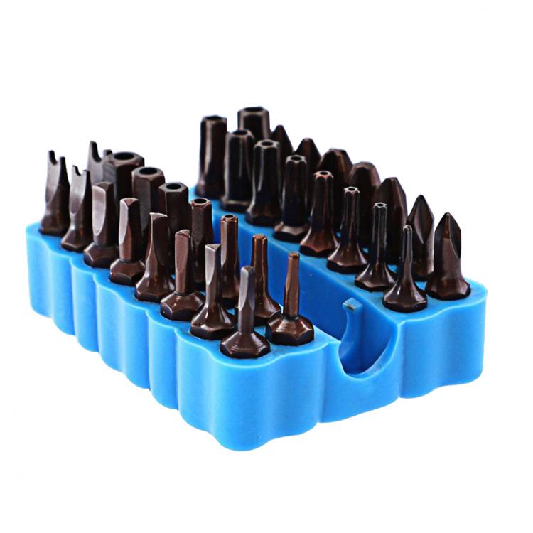 all in one place כלי עבודה 2PCS Plastic Hex Shank Screwdriver Bit Holder Practical Convenient Classic Texture Batch Head Storage Drill Bit Organizer