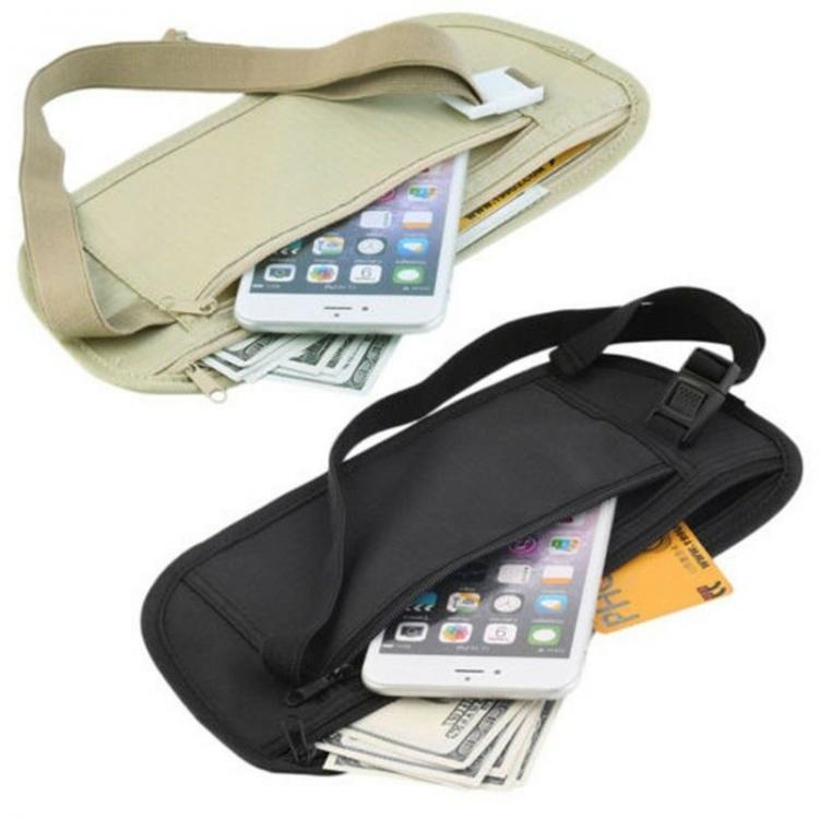 all in one place כלי עבודה Thin Profile Money Belt Secure Travel Money Belt Undercover Hidden Blocking Travel Wallet Anti-Theft Passport Pouch Fanny Pack