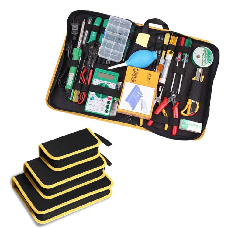 all in one place כלי עבודה Oxford Canvas Waterproof Storage Hand Tool Bag Screws Nails Drill Bit Metal Parts Fishing Travel Makeup Organizer Pouch Bag Case