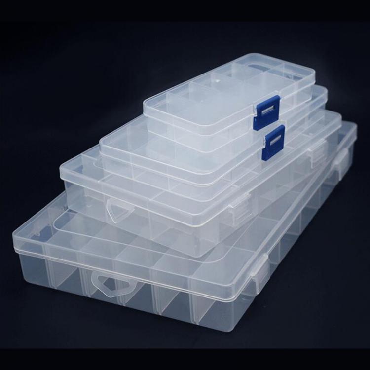 all in one place כלי עבודה 10/15/24/36 Grids Compartments Plastic Storage Box Organizer Jewelry Bead Tool Boxes Transparent Containers Case