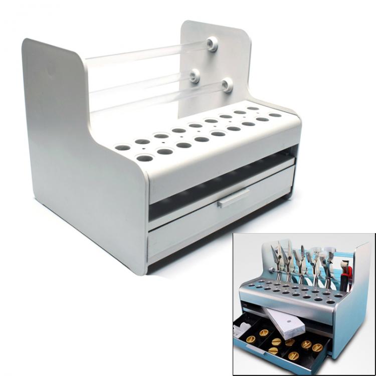all in one place כלי עבודה Multi-Function Watch Glasses Repairing Tool Storage Display Rack Holder Screwdriver Pliers Organizer Holder Case with Drawer New