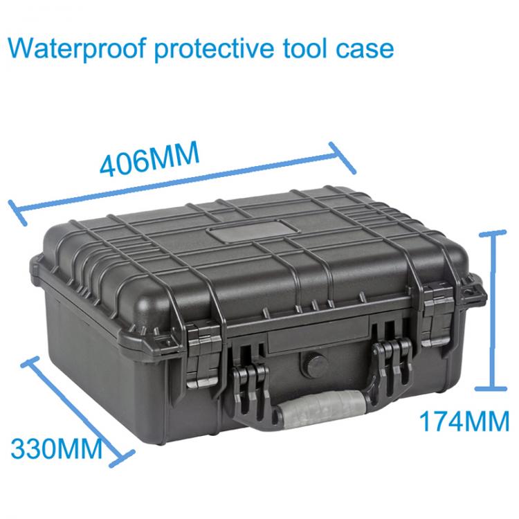 all in one place כלי עבודה High quality Waterproof tool case toolbox Protective Camera Case Instrument box suitcase with pre-cut foam lining  371*258*152mm