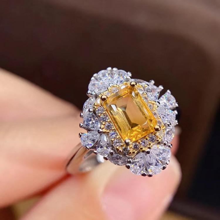 all in one place תכשיטי גברים Jewelry for Women  Ring  Luxury  925 Sterling Silver Jewlery Sets  Jewelry Natura Citrine
