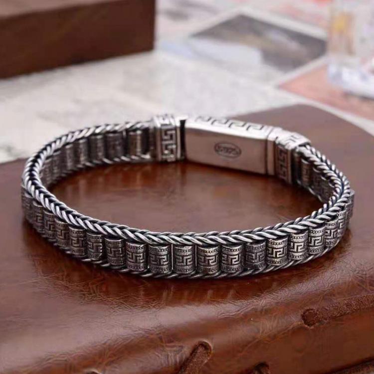 all in one place תכשיטי גברים New National Style And National Tide Back Pattern Bracelet Passepartout Men's Transfer Beads Personalized Female Couple Jewel