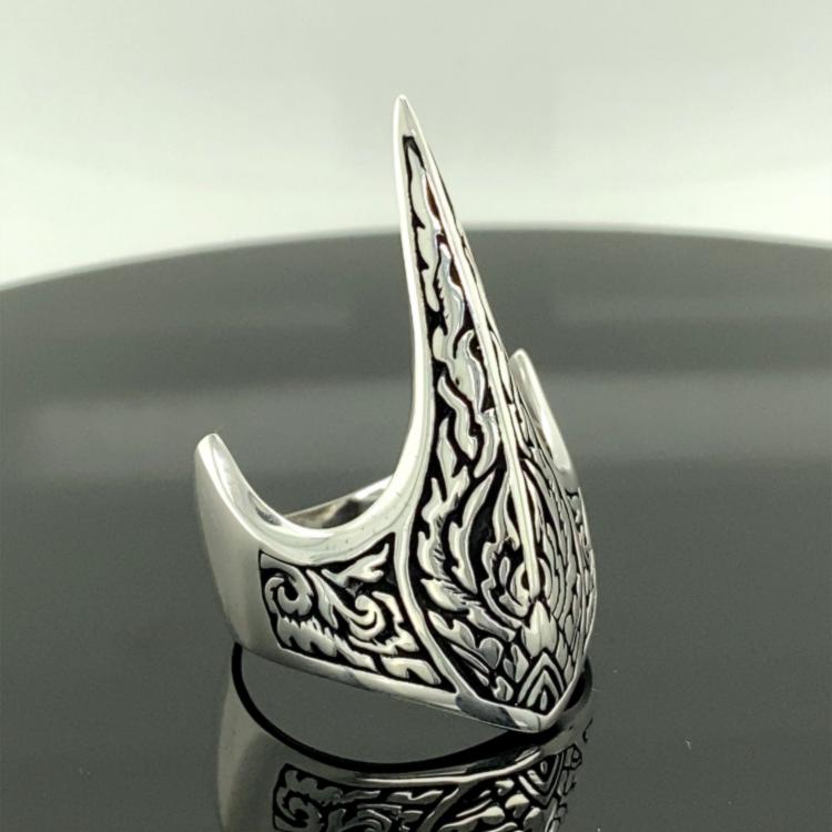 all in one place תכשיטי גברים Men's Thumb Ring ,Turkish Ottoman Archer Thumb Men's Ring ,925 Sterling Silver, Norse Viking Large Band Ring, Vintage Je