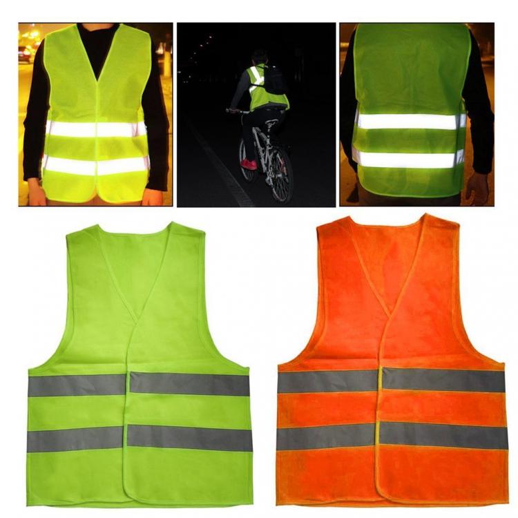 all in one place כלי עבודה High Visibility Reflective Warning Vest Working Clothes Day Night Protective Vest For Running Cycling Traffic Safety Workwear