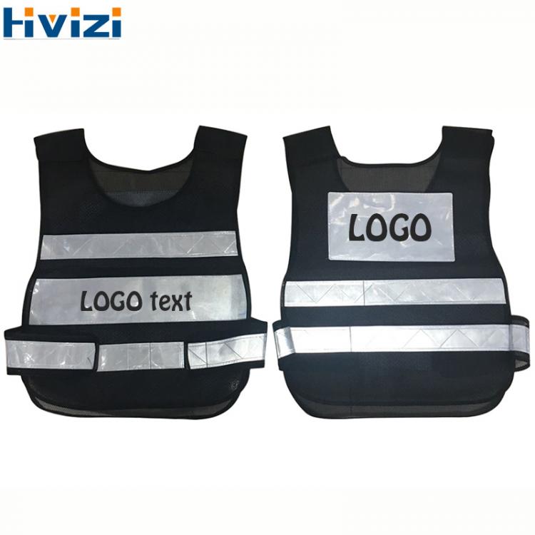 all in one place כלי עבודה High visibility Reflective Safety Vest Logo Printing Free Shipping Black And White Vest