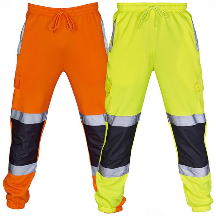 all in one place כלי עבודה Hot Fashion Womens Reflective Pants Long Trousers Elastic High Waist Lace Up Casual Stripe Pants Mens Work Wear Jogging Pants