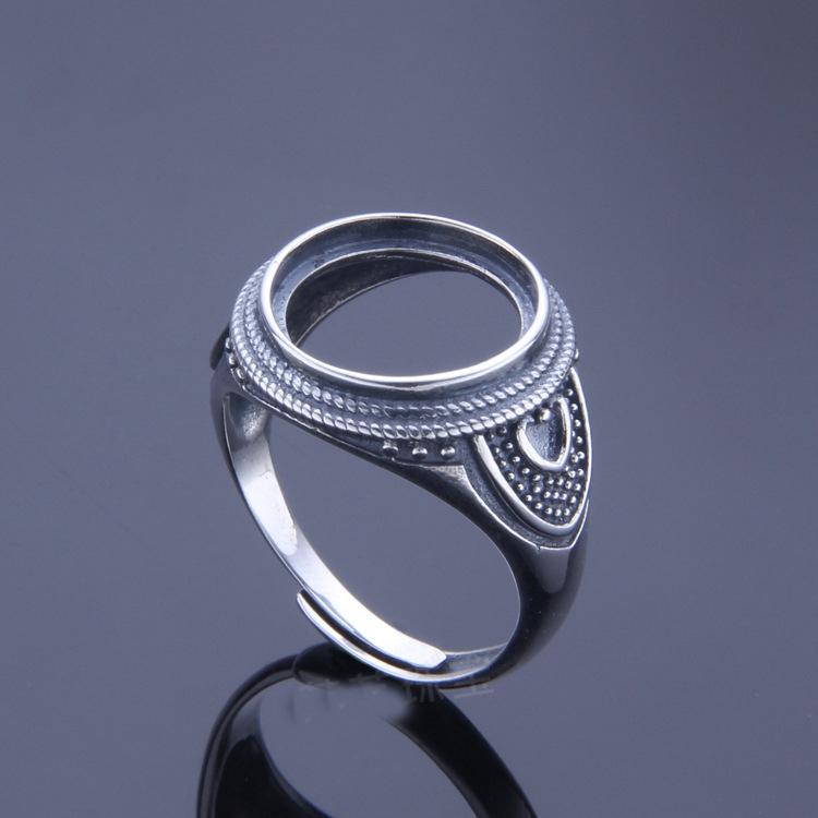 all in one place תכשיטי גברים 14*14mm   925 STERLING SILVER men women Semi Mount Bases Blanks base blank Pad ring Setting wedding jewelry findings diy A2111