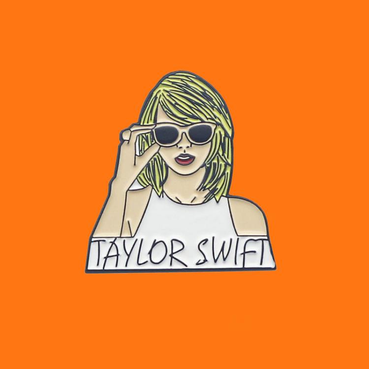 all in one place תכשיטי גברים Swift Taylor Enamel Pins Pop Singer Metal Cartoon Brooch Backpack Hat Bag Collar Lapel Badges Women Fashion Jewelry Gifts
