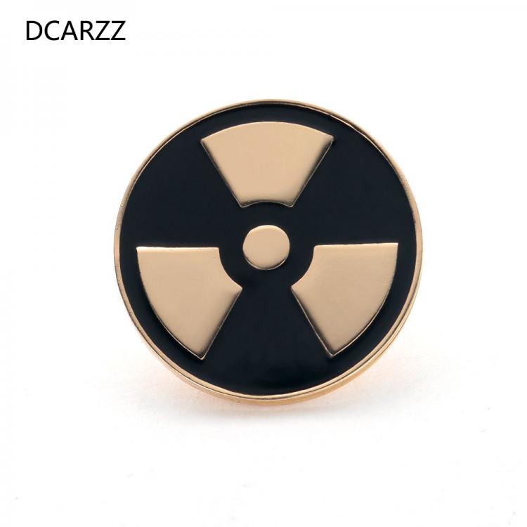 all in one place תכשיטי גברים Best New Nuclear Radiation Brooch Medical Jewellery Gold Gift for Women Enamel Lapel Pin Metal Doctors Nurse Accessories