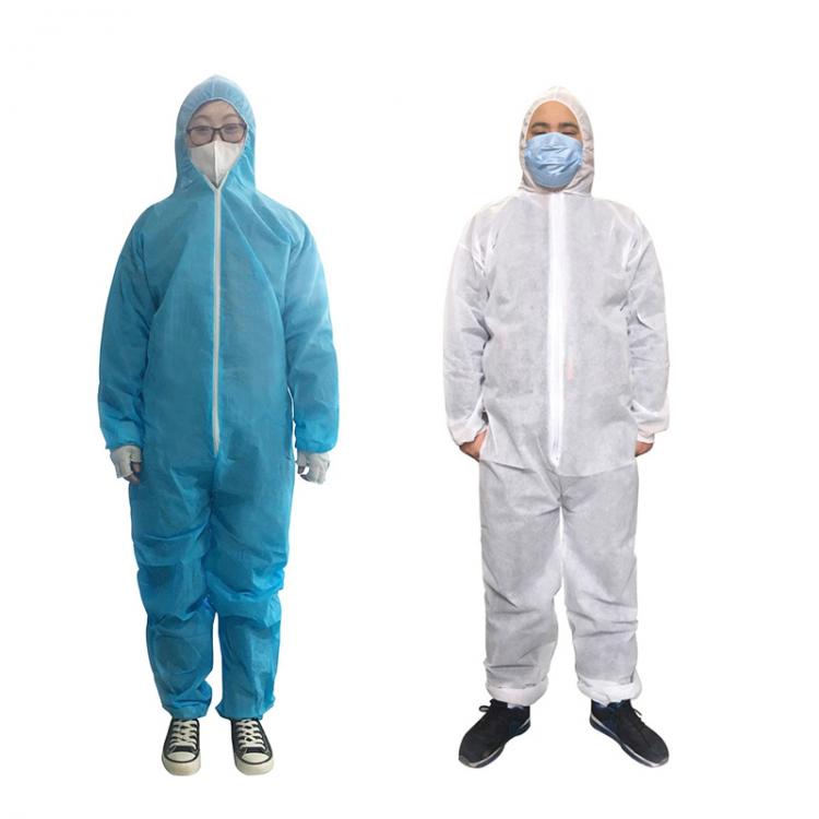 all in one place כלי עבודה Unisex Sanitary Protection Jumpsuit Hazmat Suit Zip Isolation Protective Coveralls Disposable Anti Dust Sanitary Safety Clothing