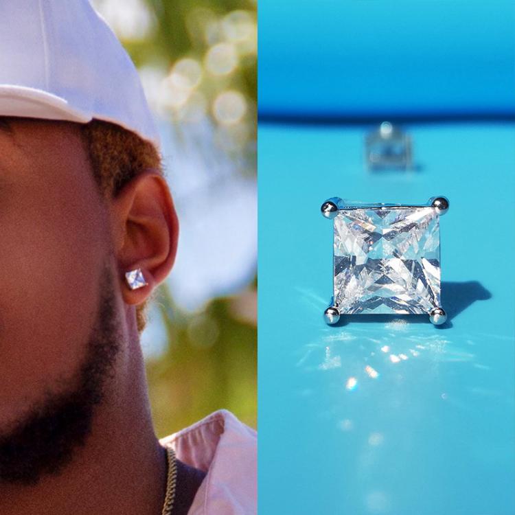 all in one place תכשיטי גברים Hip Hop CZ Crystal Stainless Steel Stud Earrings for Men Women Unisex Round Magnet Earrings Without Piercing Fashion Jewelry