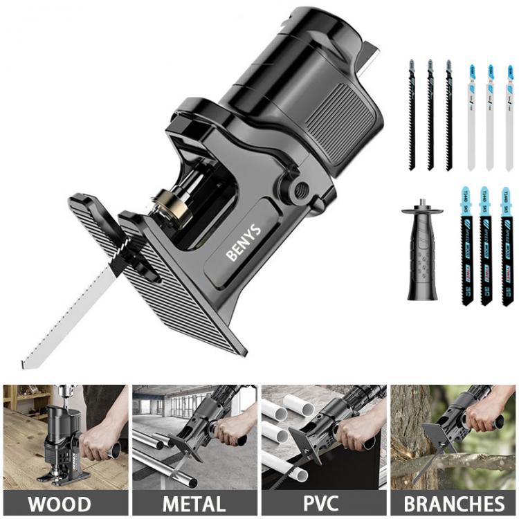 all in one place כלי עבודה Portable Reciprocating Saw Adapter ,Electric Drill To Electric Saw for Wood Metal Cutting Tool with Saw Blade