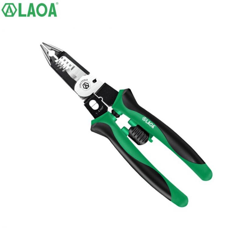 all in one place כלי עבודה LAOA Multifunctional Electrician Pliers Long Nose Pliers Professional Wire Stripper Cable Cutter Terminal Crimping Hand Tools
