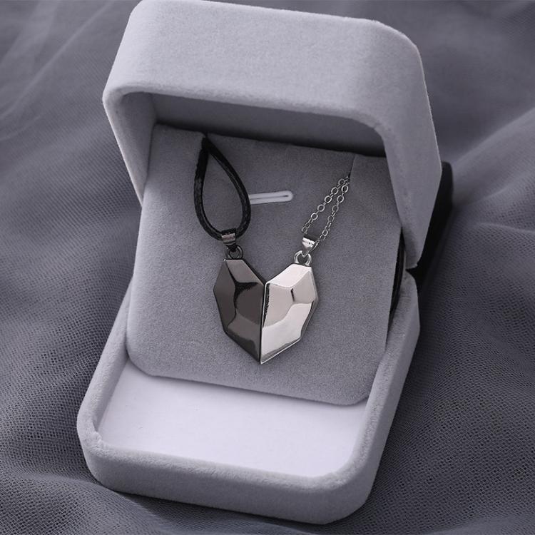 all in one place תכשיטי גברים 2pcs Wishing Stone Magnetic Couple Bracelets Necklaces for Women Men Lovers Attractive Heart Pendant Magnet Bracelet Necklace