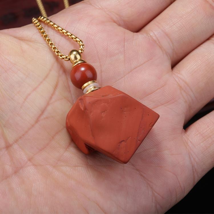 all in one place תכשיטי גברים kejialai natural red stone irregular shape perfume bottle pendant with copper bead new necklace birthday gift for unisex