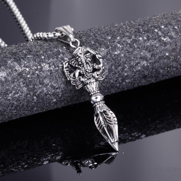 all in one place תכשיטי גברים HNSP Viking Demon Spear Cross Pendant Necklace For Men Male