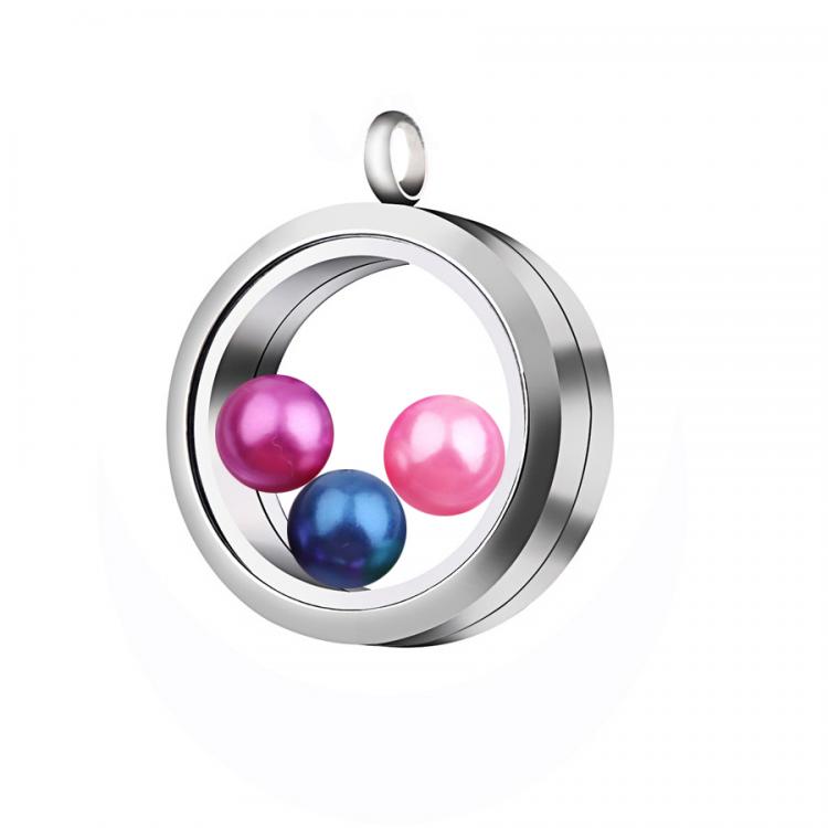 all in one place תכשיטי גברים 5Pcs  316L Stainless Steel Glass Picture Twist Living Memory Floating Locket Pendant Women Men Party Gift Necklaces Jewelry