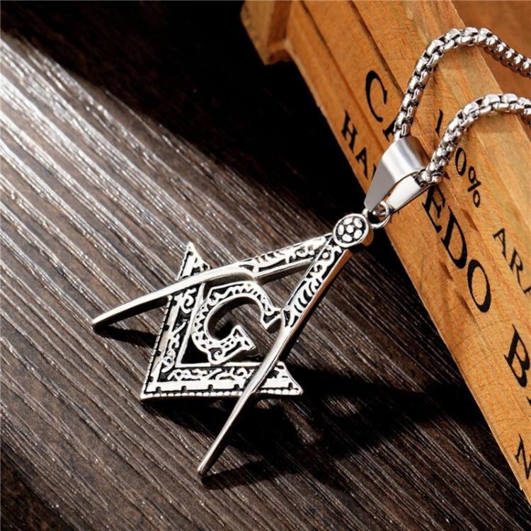 all in one place תכשיטי גברים HNSP Masonic Pendant Chain Necklace For Men Male