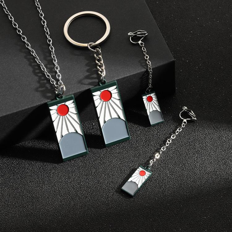 all in one place תכשיטי גברים 2021 New Anime Necklaces Demon Slayer Blade Creative Exaggeration Kimetsu no Yaiba Women's Male Long Keychain Jewelry