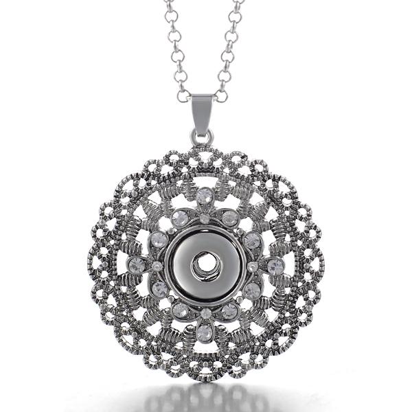 all in one place תכשיטי גברים 12mm ginger Snap Button Charms Necklace Metal Pendant Jewelry NN-111