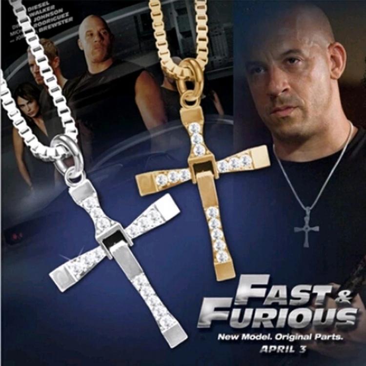 all in one place תכשיטי גברים Fashion Male Necklaces & Pendants Fashion Movie Jewelry The Fast and The Furious Toretto Men Classic Cross Pendant Necklace