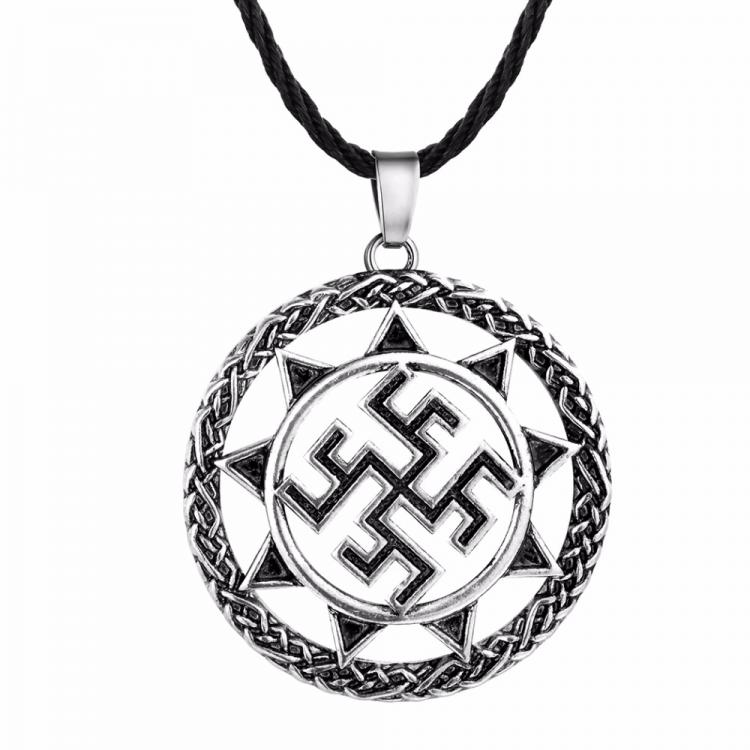 all in one place תכשיטי גברים CHENGXUN Fashion Unique Men Necklace Symbol of Sun Pendant Charm Geometric Black Chain Good Luck Jewelry