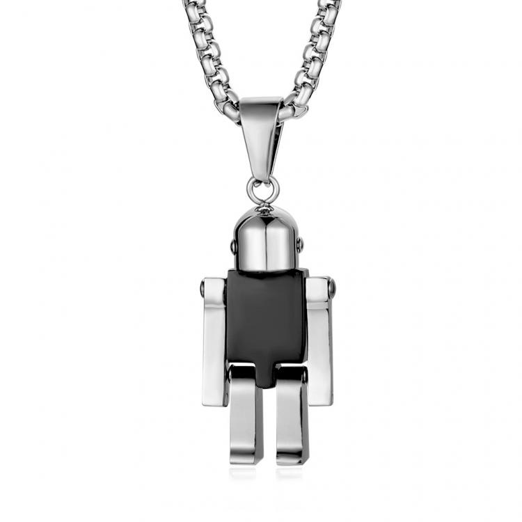 all in one place תכשיטי גברים Mobile robot titanium steel pendant HIP HOP, Japan and South Korea hipster hip-hop style necklace sweater chain pendant