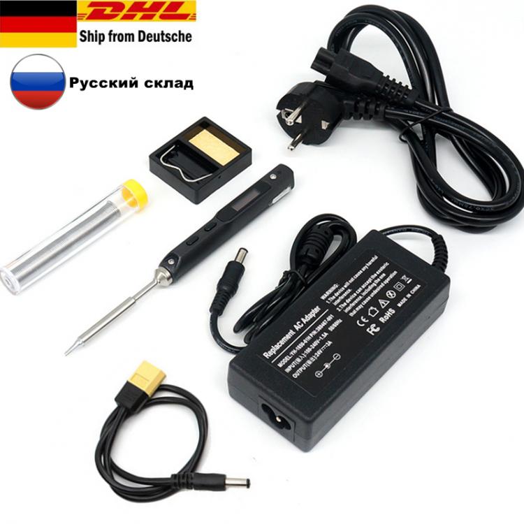 all in one place כלי עבודה TS100 65W Mini Digital Electric Soldering Iron LCD Programable Display Adjustable Temperature with 24V 3A Power supply