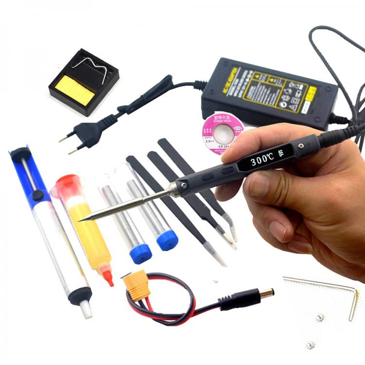 all in one place כלי עבודה TS100 Mini Portable Smart Programmable Electric Soldering Iron Digital LCD Display Original Replacement Tip High Frequency+GIFT