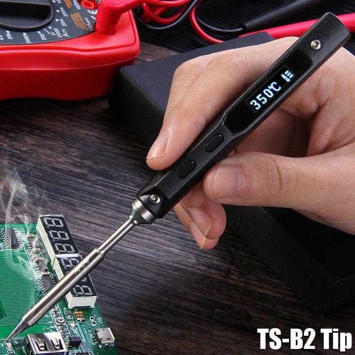 all in one place כלי עבודה TS100 65W Mini Electric Soldering Iron Station Kit Digital LCD Programable Display Adjustable Temperature with BC2 I B2 Tip