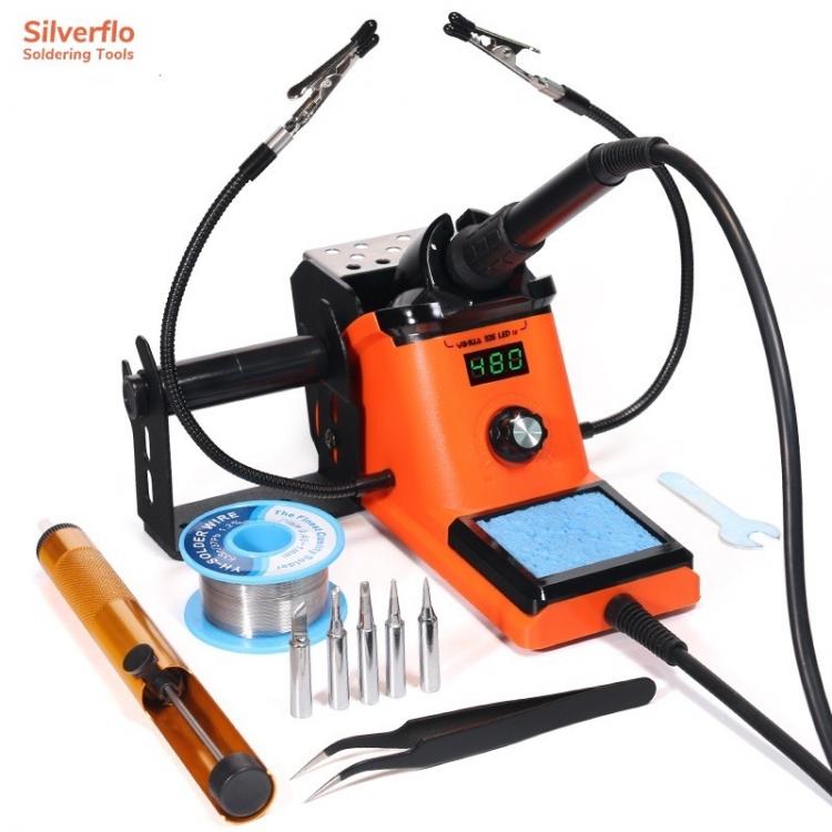 all in one place כלי עבודה YIHUA 926LED-III Digital Electric Soldering Iron Kit with Helping Hands 960I Adjustable Temperature Portable Soldering Station