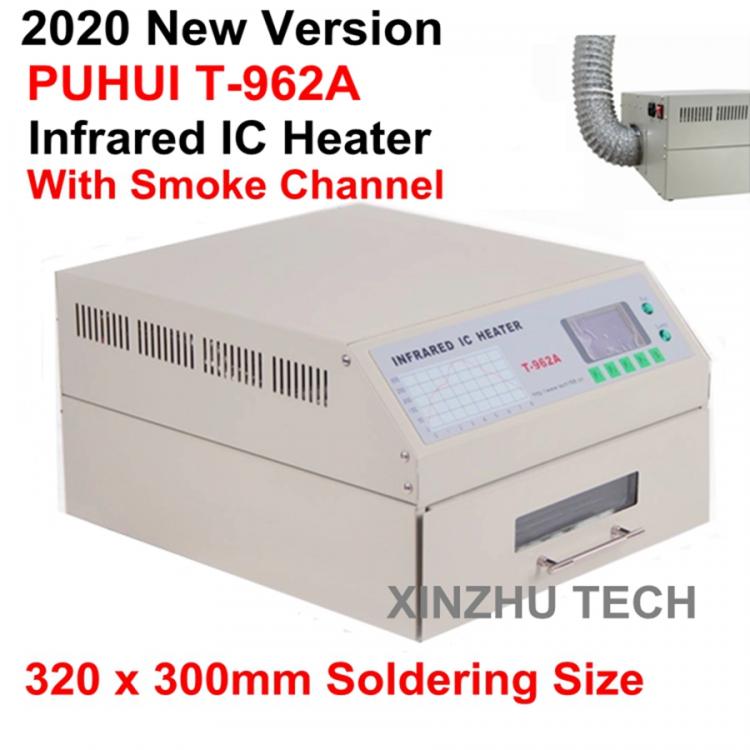 all in one place כלי עבודה 2021 New Version T-962A Infrared IC Heater with Smoke Channel Desktop Reflow Solder BGA SMD SMT Rework Station Reflow Wave Oven
