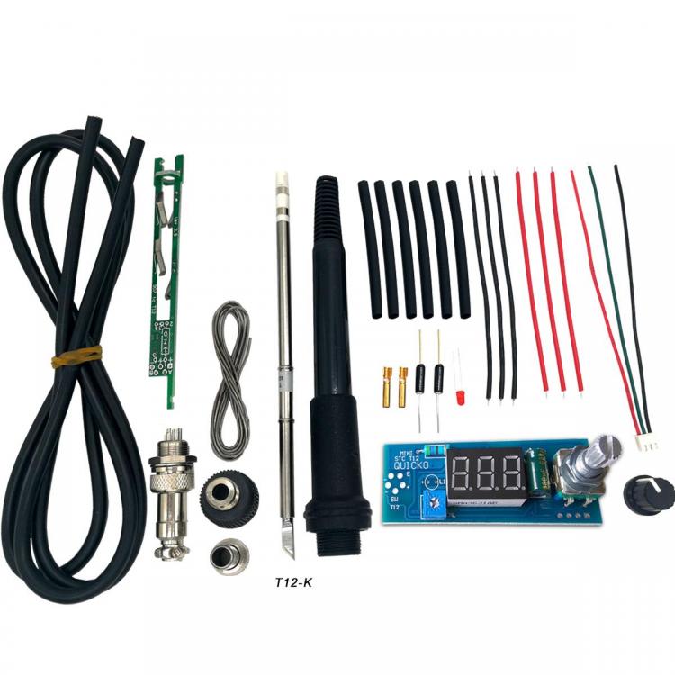 all in one place כלי עבודה Electric Unit LED Digital Soldering Iron Station Temperature Controller DIY Kits use for HAKKO T12 Handle vibration switch tips