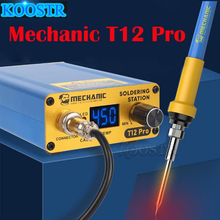 all in one place כלי עבודה Mechanic T12 Pro Intelligent Anti-Static Digital Temperature Controller Soldering Station Electric Soldering Iron Quick Heating