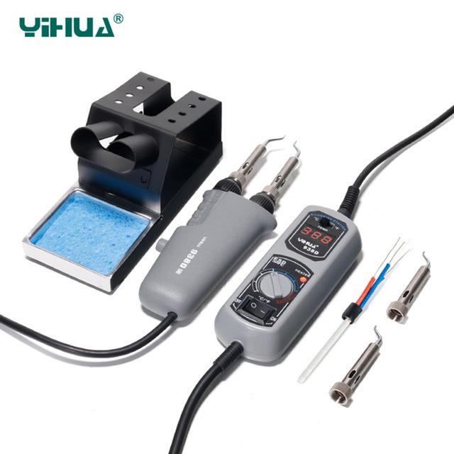 all in one place כלי עבודה Newest 110V/220V EU/US/GB/AU PLUG YIHUA 938D Portable Hot tweezers Mini Soldering Station Hot Tweezer for BGA SMD repairing