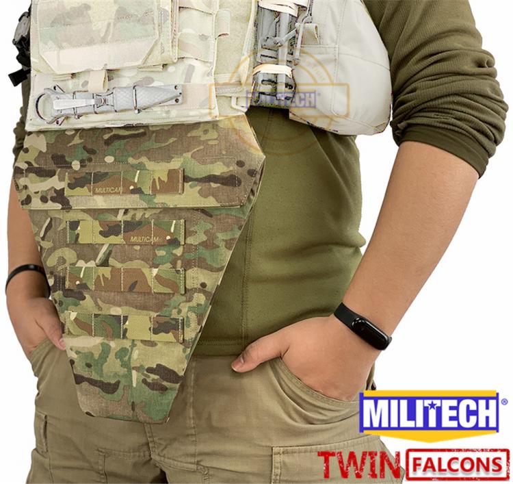 all in one place כלי עבודה MILITECH TWINFALCONS TW 500D Delustered Cordura Tactical Groin Protection MV Lower Abdomen Platform Pouch Molle Sub Groin Bag