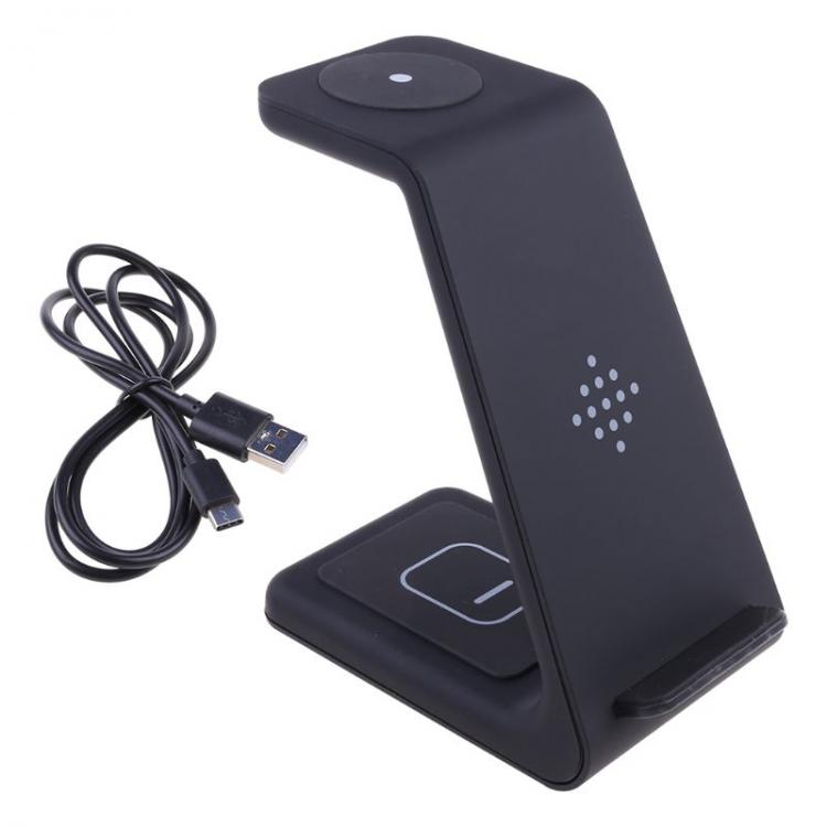 all in one place שעונים 3 In 1 Wireless Charger Charging Dock Station for Sam-sung Ga-laxy Watch Active/Ga-laxy Buds Earphones for iPhone