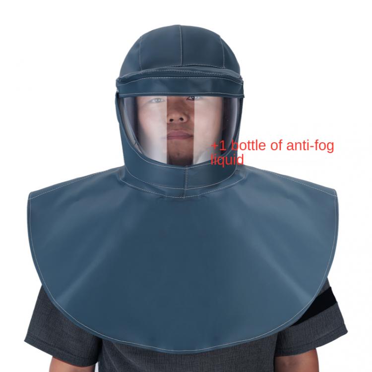 all in one place כלי עבודה Sandblasting cap shawl cap dust protection mask built-in hard hat chemical resistance acid-alkali waterproof protective mask