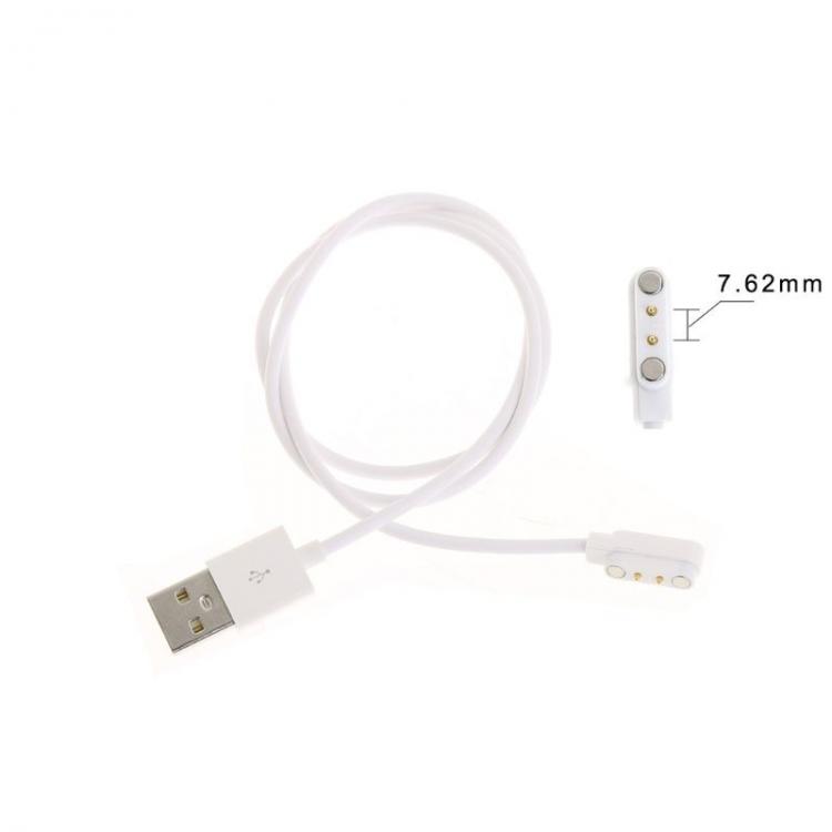all in one place שעונים Magnetic USB Charge Charging Cable For Smart Watch with Magnetics Plug For 2 Pins Distances 7.62mm Power Charger Cable