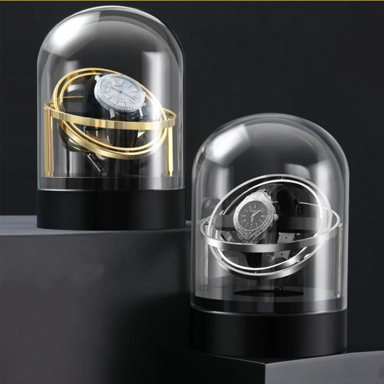 all in one place שעונים Automatic Watch Winder Box For Mechanical Watches Watch Shaker Brand Fashion Single Watch Box Rotator Luxury Transparent Glass