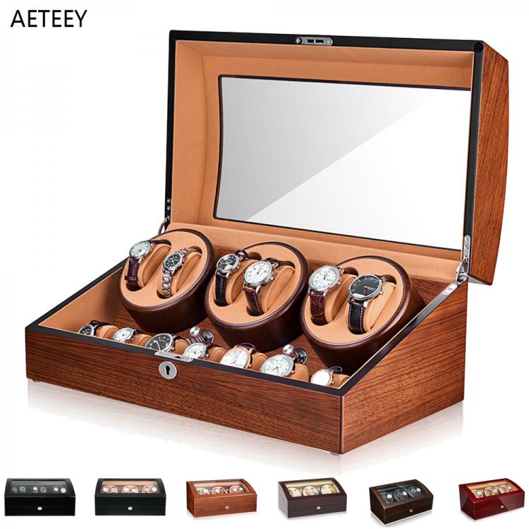all in one place שעונים Luxury Mechanical Watches Winder Automatic Watch Box Mabuchi Motor LCD Touch Screen Remote Control Box Watch Organizer 12lattice