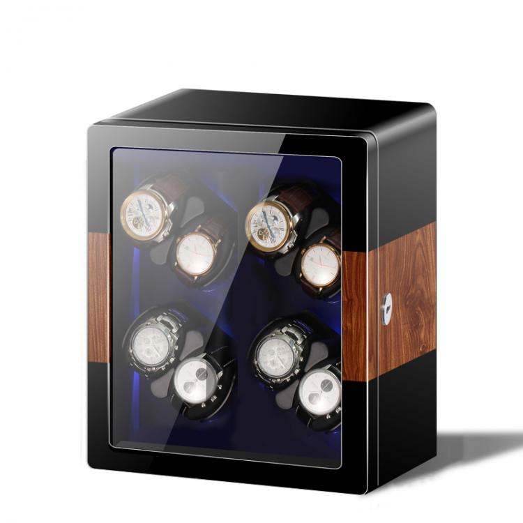 all in one place שעונים Luxury Watch Winder Mechanical Watches Black Automatic Watch Box Storage Organizer Case Glass Watch Display Cabinet Gift Ideas