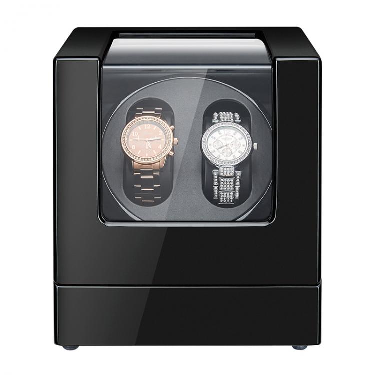 all in one place שעונים Double Watch Winder Wooden Automatic Watch Winder Box for 2 Watches with Motor and Dual Power Supply