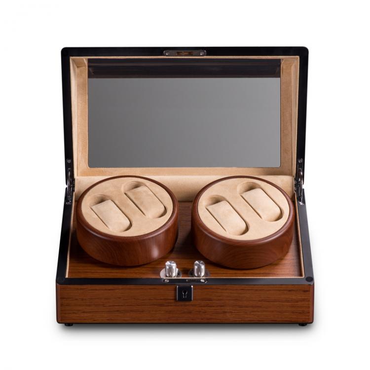 all in one place שעונים High Quality 4+0 Wood Automatic Mechanical Watch Winder Box Winding Rotator Case Cabinet Battery Remontoir Watchwinder