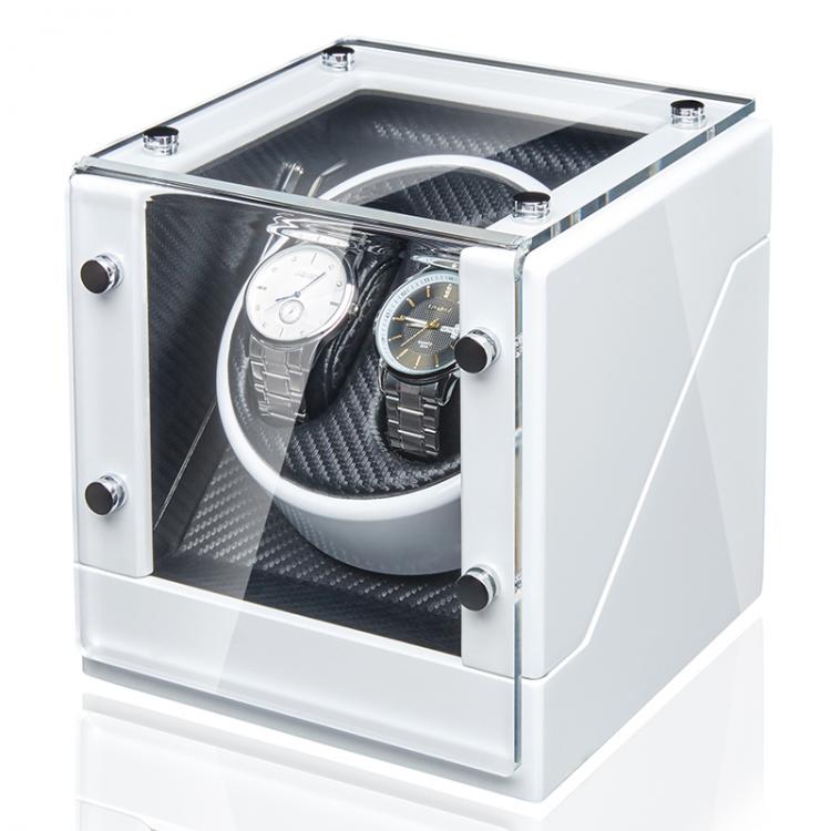 all in one place שעונים 5 Modes Double Watch Winder Box for All Automatic Mechanical Watches with Quiet Mabuchi Motor White Color AAA Quality