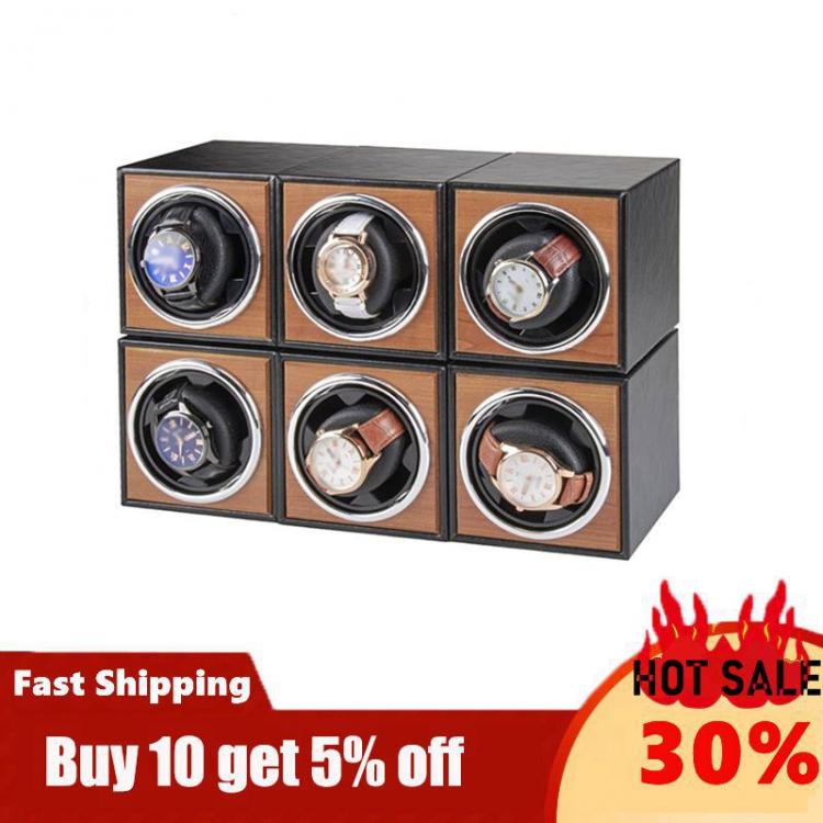 all in one place שעונים Watch Winder For Automatic Watches New Version 4+6 Wooden Watch Accessories Box Storage Collector High Quality Vertical Shaker