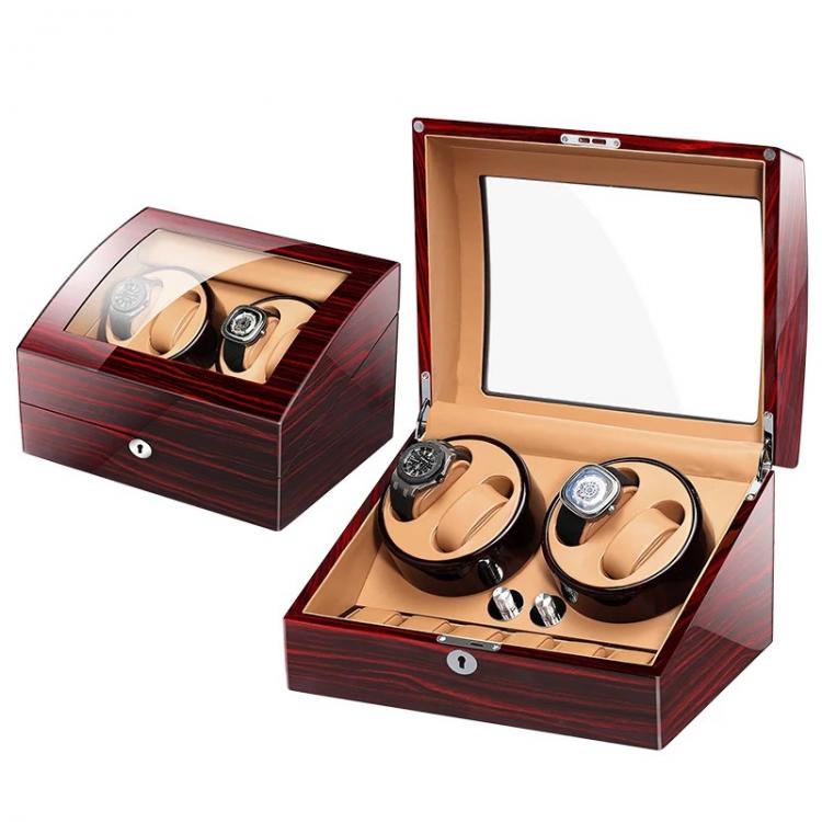 all in one place שעונים 2022 Luxury Single 2/ 4+6 Slots Watch Winder Motor Auto Self Winding Wooden Cabinet Lacquer Rotate Watches Holder Watchwinder