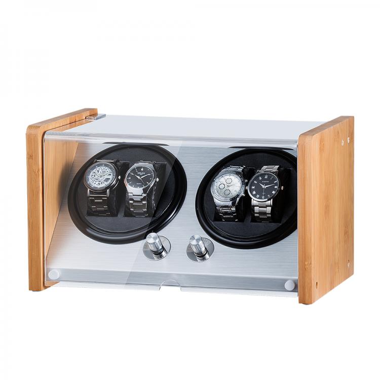 all in one place שעונים Automatic Luxury Watch Winder Box Display Accessories Mechnical Wooden for Male Wood Storage Metal Knob Switch Rectangle
